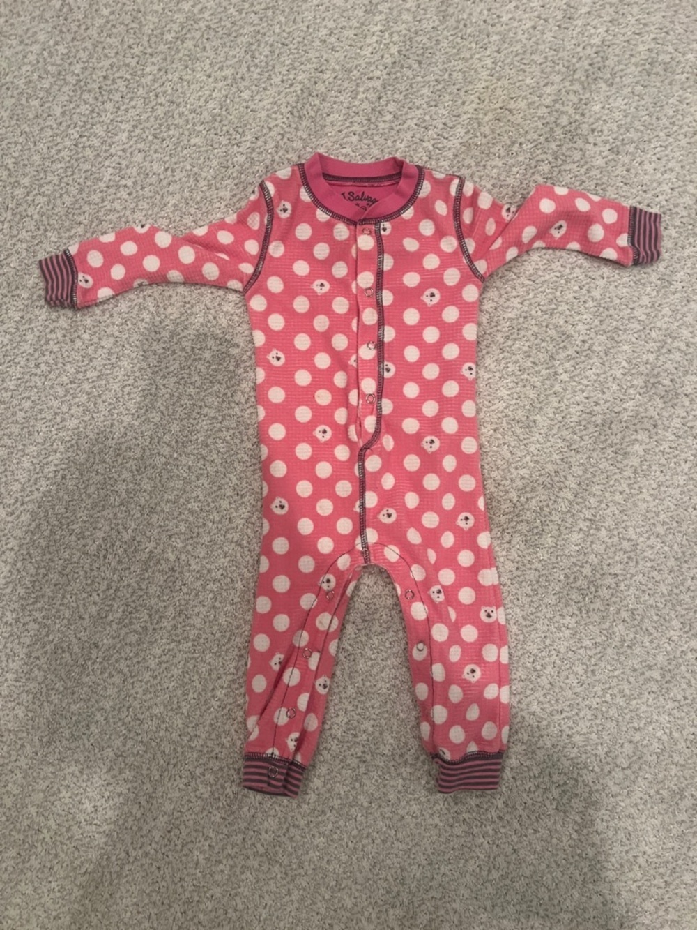 PJ Salvage Pink Polka Dot Pajamas | 12-18M